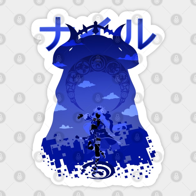 GENSHIN IMPACT NILOU SILLHOUTE Sticker by Minami14R